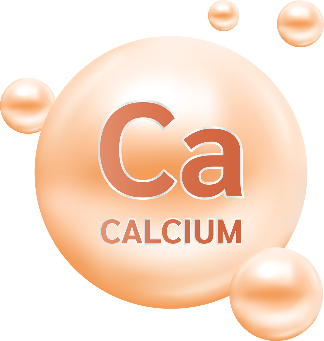 Icon 3D. Minerals Calcium and Vitamin for health. Medical and dietary supplement health care concept.
